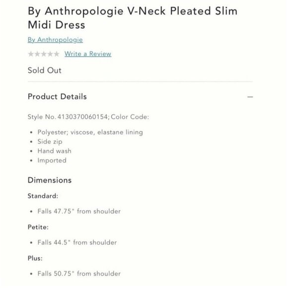 By Anthropologie Midi Dress 3X Black Short Sleeve Stretch Washable NEW - Picture 9 of 10